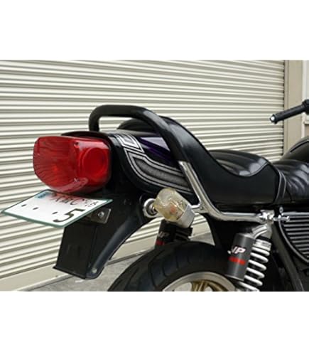 Amazon | GSX400F 極太メッキタンデムバー ブラック ゴム付 TSH